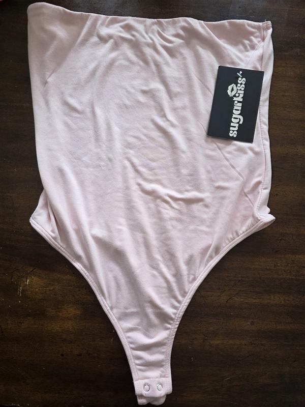 NWT Sugar Kiss L High Waist Thong Underwear 1pr Pink 124182