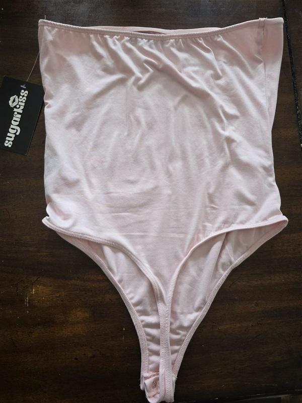 NWT Sugar Kiss L High Waist Thong Underwear 1pr Pink 124182