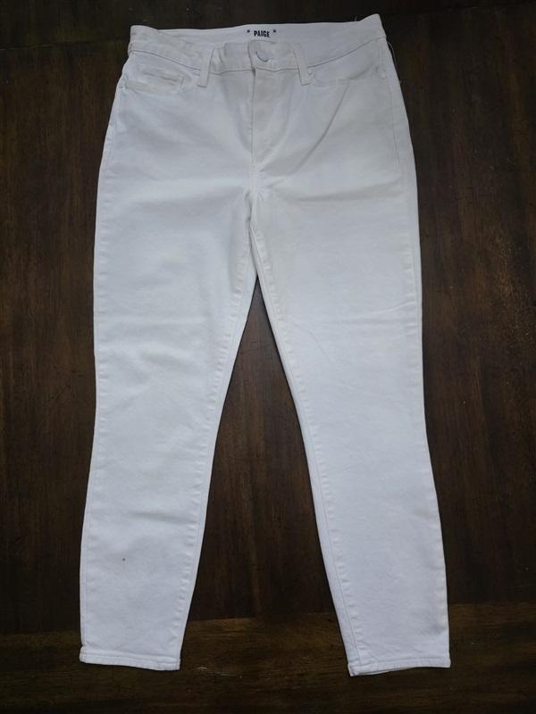 NWOTD Paige 30 Hoxton Crop Skinny Jean White 124187