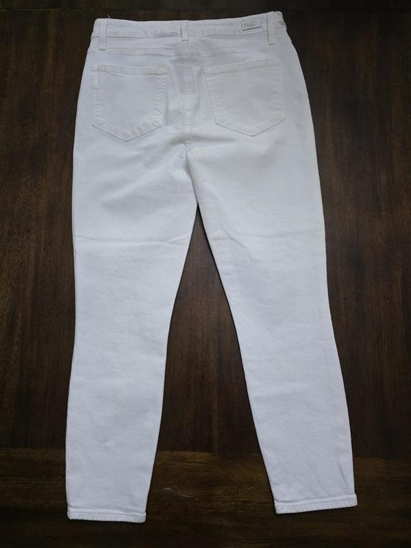 NWOTD Paige 30 Hoxton Crop Skinny Jean White 124187