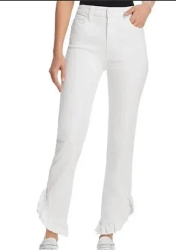 NWOT Paige 25 Hoxton Straight Ankle Skinny Jean White 124188