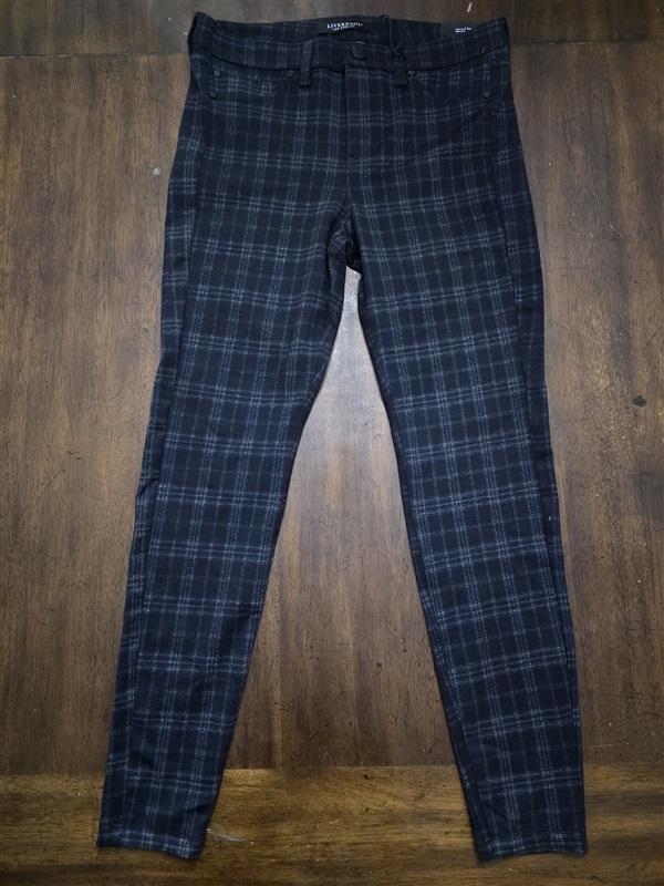 NWT Liverpool 8 29 Sienna Pull-On Stretch Leggings Plaid 124190