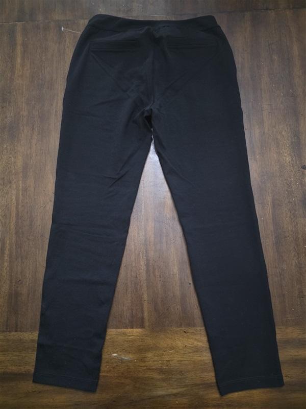 NWOT American Giant 8 Ponte Straight Button Front Pants Black 124198