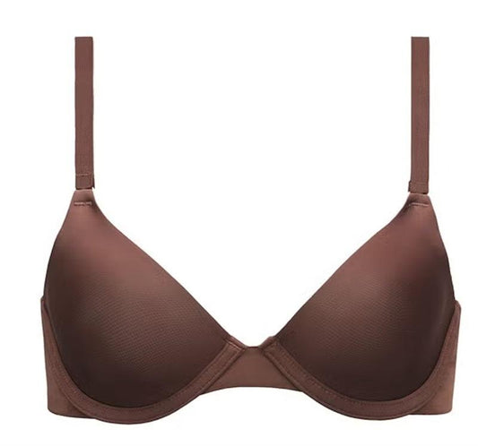 NWOT CUUP 34G The Triangle Underwire Micro Fiber Brown Bra 124214