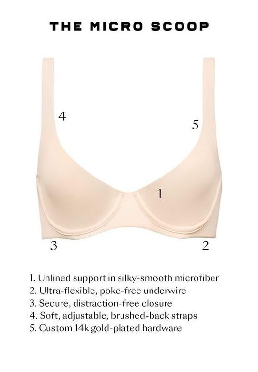 NWOT CUUP 34D The Triangle Underwire Micro Fiber Taupe Bra 124238