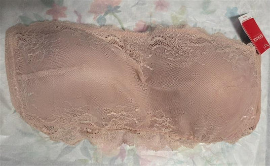 NWT SPANX XL Undie-tectable Better Bandeau Bra 30031R Beige 124322