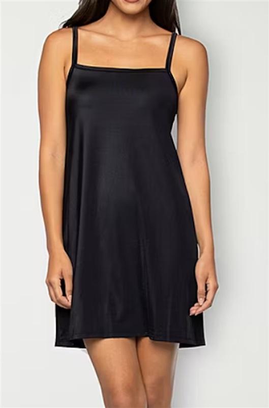 NWPT Vanity Fair M Reversible Neckline 18" Full Slip 10158 Black 124332