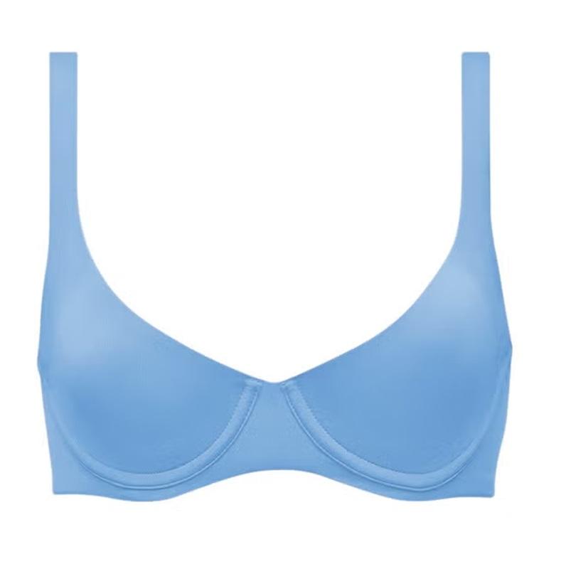 NWOTD CUUP 32H The Scoop Blue Microfiber Undewire Bra 124384