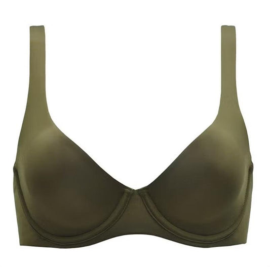 NWOT CUUP 34C The Scoop Green Microfiber Underwire Bra 124387
