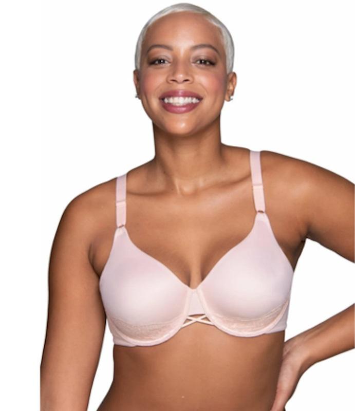 NWT Vanity Fair 44DD Radiant Back Smoothing Underwire Bra Pink 124475
