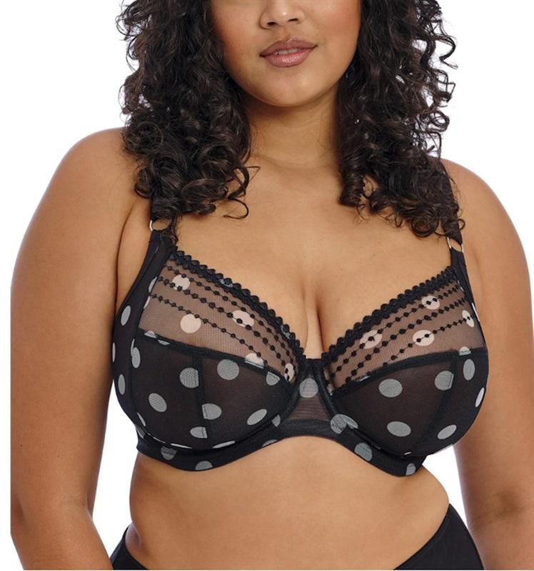 NWOT Elomi 34M USA Matilda Underwire Plunge Bra EL8900 Leopard 124485