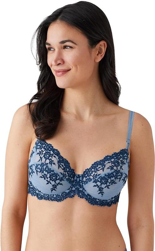 NWT Wacoal 38DD Embrace Lace Blue Underwire Bra 65191 124517