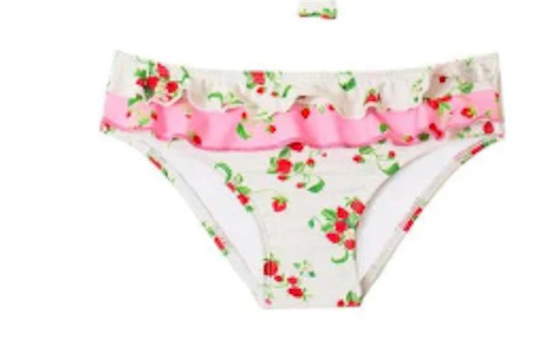 NWOT PIlyq 12 Girls Strawberry Fields Bikini Bottom 124555