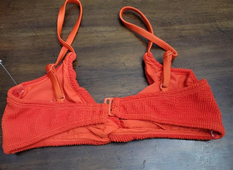 NWT Good American LG ALWAYS FITS TWIST BIKINI TOP Red 124567