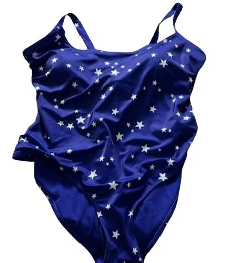 NWPT Outdoor Oasis XL Flag Blue White Stars Plus 1PC Swimsuit 124569