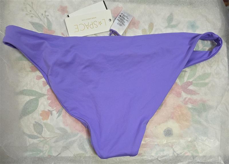 NWOT L*Space XL Camacho Classic Bikini Swim Bottom Amethyst Purple 124587