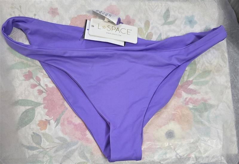 NWOT L*Space XL Camacho Classic Bikini Swim Bottom Amethyst Purple 124587