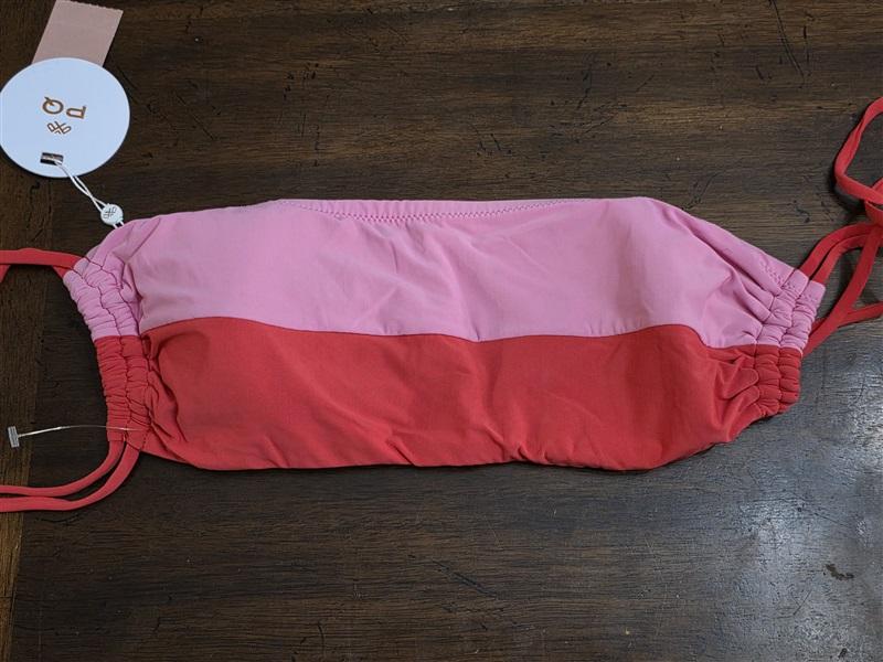 NWT Pilyq Aura Luna D Color Block Bikini Swim Top 124658
