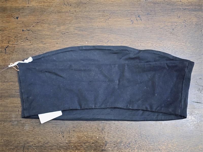 NWT Good American L Better Bandeau Top Black Bikini Swim Tube 124669