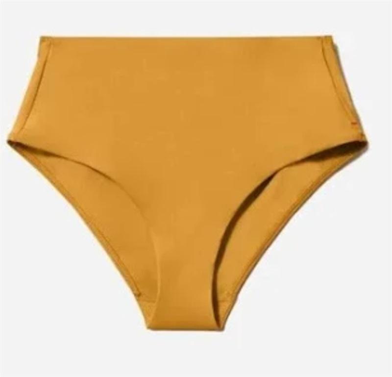 NWT Everlane XS Nyle Hipster Bottom Solid Cheeky Swim Bottom Yellow 124676