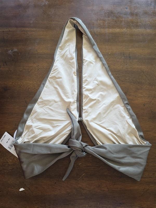 NWT PIlyq M Moss Talie Halter Tie Back Bikini Swim Top 124677