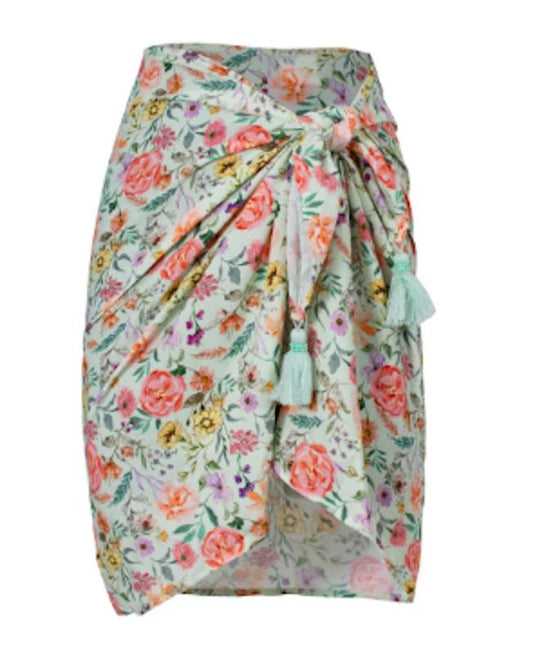 NWT PIlyq Amanda Stanton SPO Tassel Sarong Swim Cover up 124682