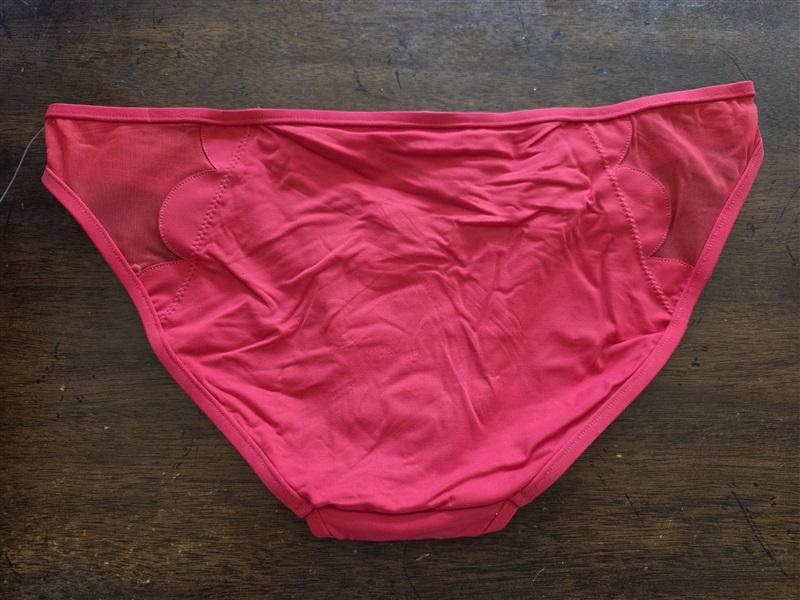 NWOT Seafolly 8 USA Red Petal Edge Bikini Bottom Swimsuit 124707
