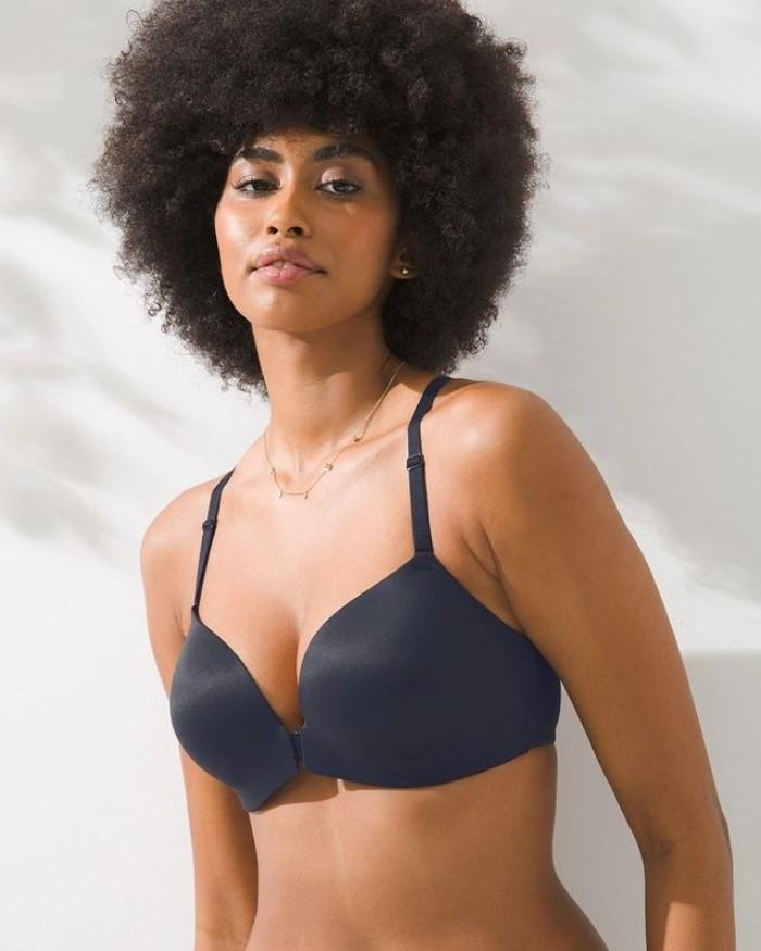 NWOT Soma 40DD Enbliss Front-Close Racerback Underwire Bra Black 124735