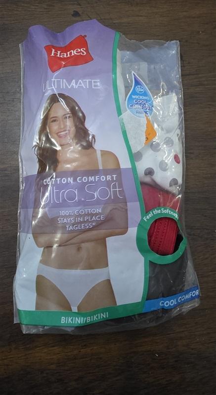 NWT Hanes 8 Ultimate Cotton Comfort 5pr Briefs Underwear 124790