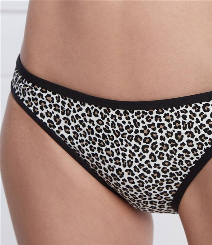 NWT Michael Kors S Classic Bikini Hipster Swim Bottom Animal Print 124810