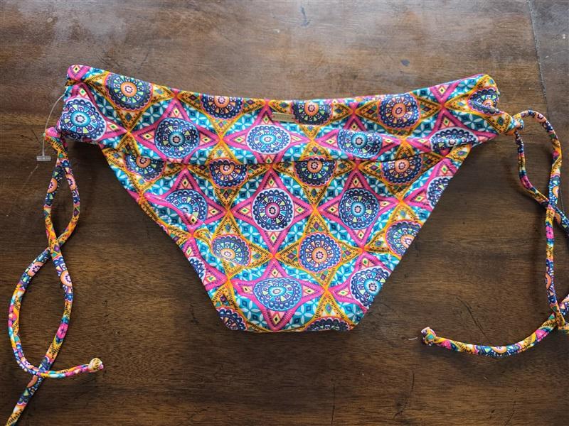 NWOT Volcom S Medallion Side-Tie Cheeky Bikini Swim Bottom 124811