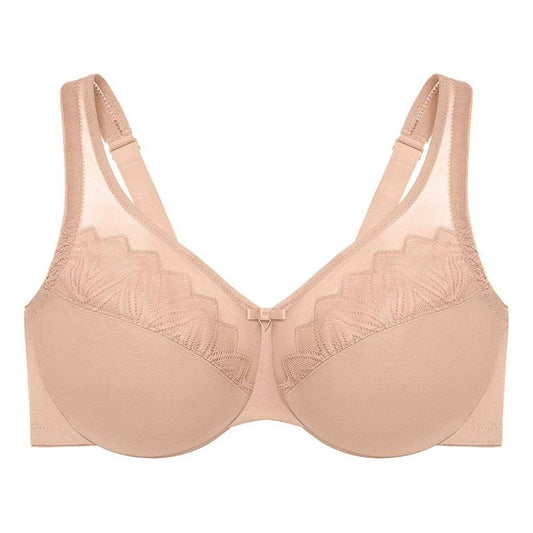 NWOT Glamorise 42C Wonderwire Minimizer Bra 9003 Beige 124818
