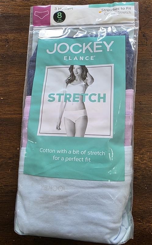 NWT Jockey sz 8 Elance Cotton Stretch 1551 Hipster 1Pk 124833