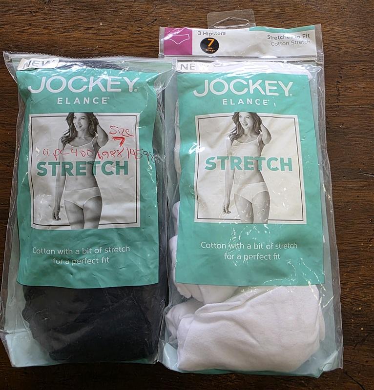 NWT Jockey sz 7 Elance Cotton Stretch 1551 Hipster 6PR 124835