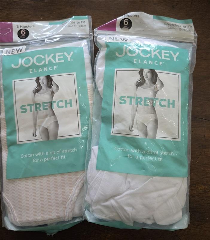 NWT Jockey sz 6 Elance Cotton Stretch 1551 Hipster 5PR 124837