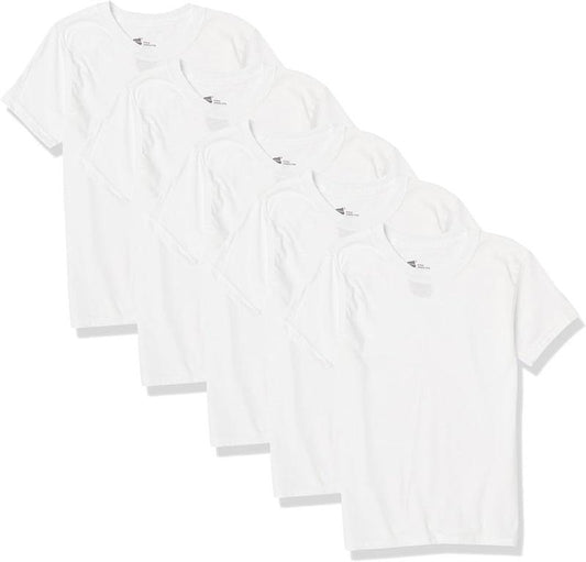 NWT Hanes Ultimate 6 Boys Tagless Undershirt T shirts White 124864