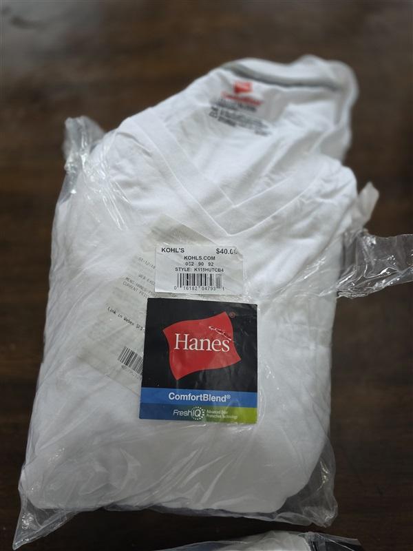 NWTD Hanes 2xl Comfort Blend Tagless 5 Pack T shirts Undershirt White 124874