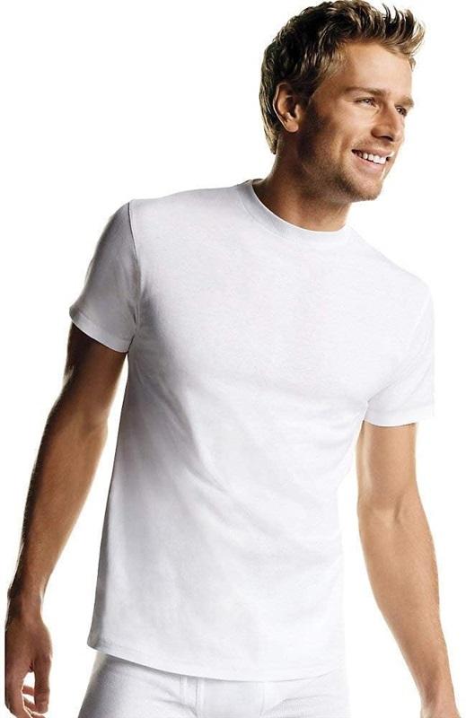 NWTD Hanes S Comfort Blend Tagless 4 Pack T shirts Undershirt White 124875