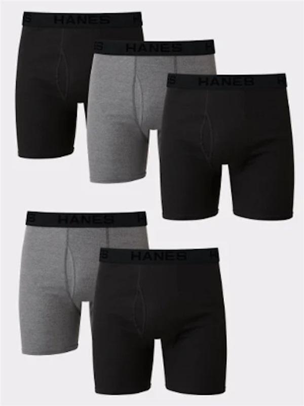 NWTD Hanes M Ultimate 6 pr Boxer Briefs Underwear Tagless 124879