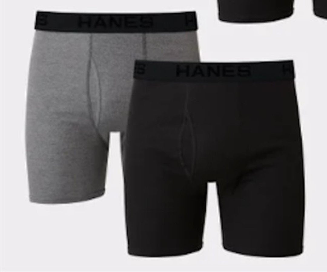 NWOT Hanes S Ultimate 2pr Boxer Briefs Underwear Tagless 124893