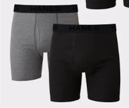 NWOT Hanes S Ultimate 2pr Boxer Briefs Underwear Tagless 124893
