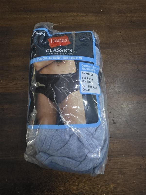 NWTD Hanes L ComfortBlend Tagless 7 Briefs underwear 124905