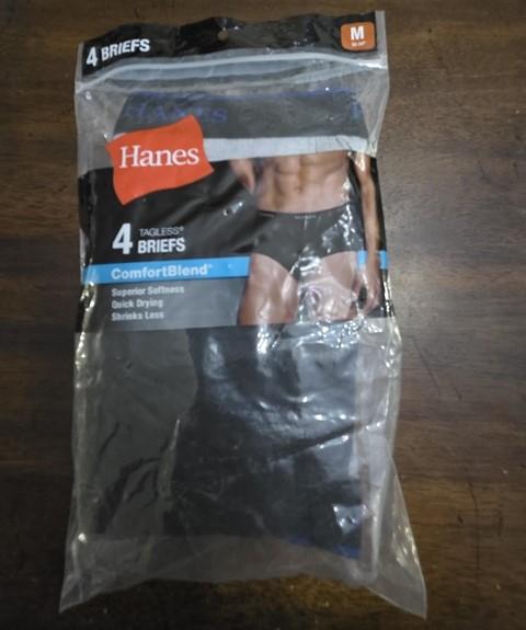 NWTD Hanes M ComfortBlend Tagless 4 Briefs underwear 124913