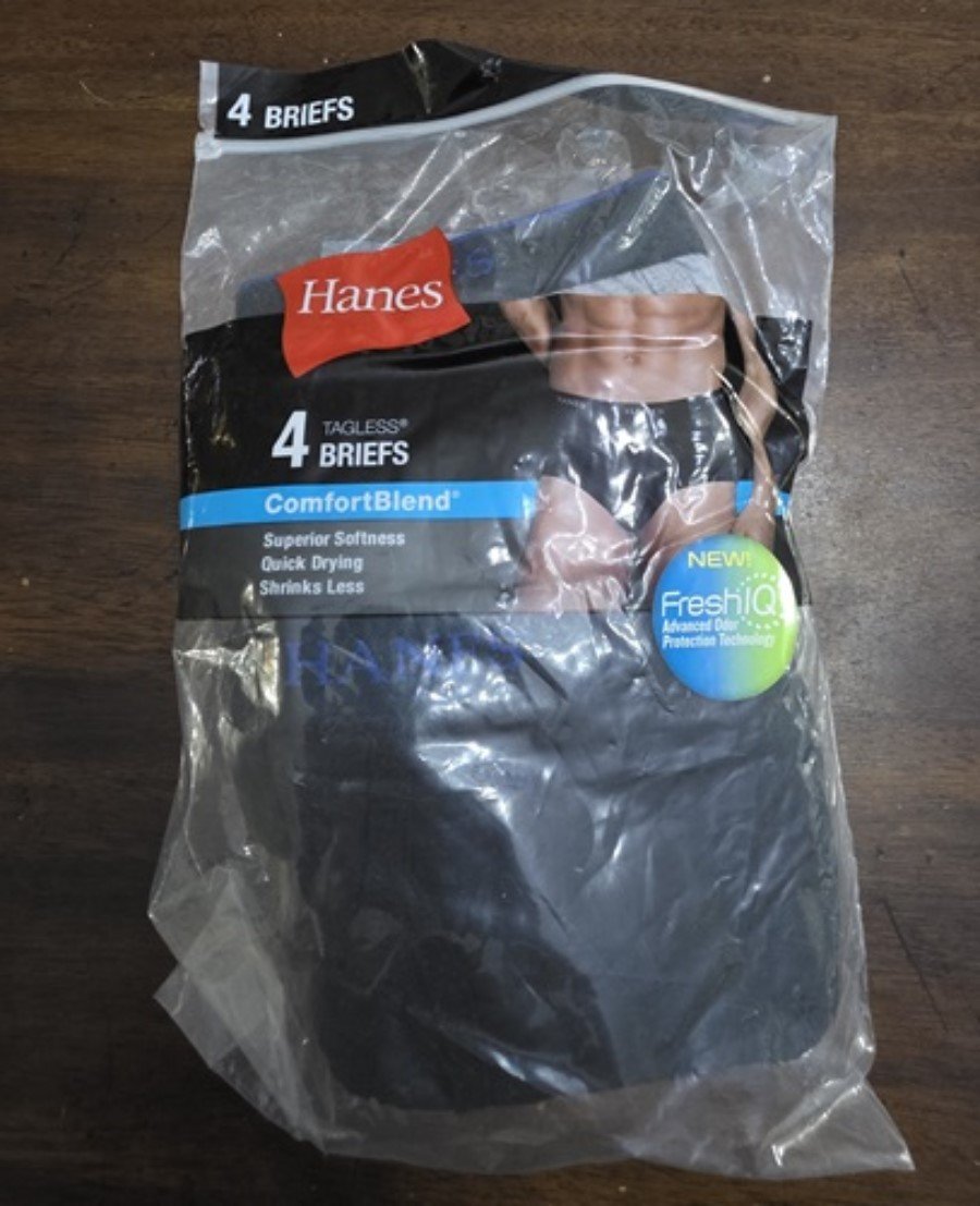 NWTD Hanes S ComfortBlend Tagless 4 Briefs underwear 124918