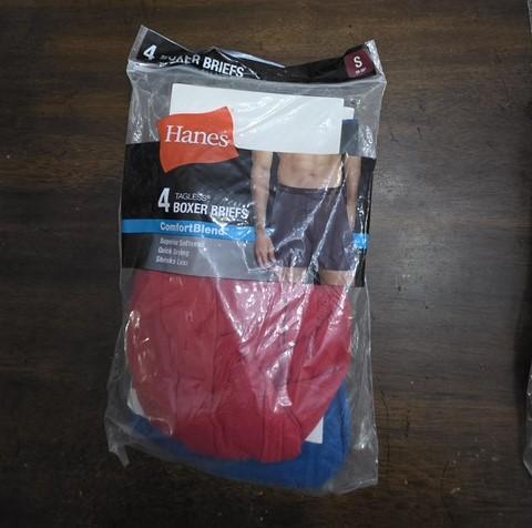 NWTD Hanes S ComfortBlend 3pr Boxer Briefs Underwear Tagless 124933
