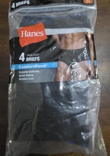 NWTD Hanes L ComfortBlend Tagless 3 Briefs underwear 124934