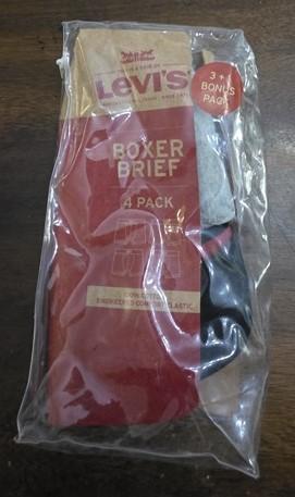 NWTD Levis M 2pr Boxer Briefs Underwear Tagless 124935