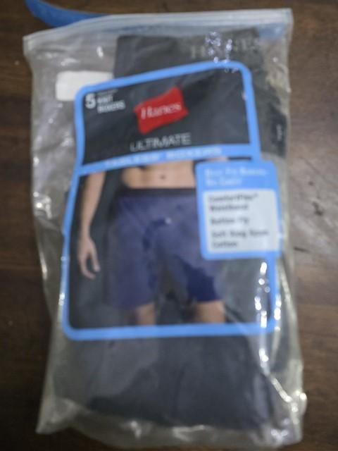 NWTD Hanes M Ultimate 3pr Knit Boxer Underwear Tagless 124936