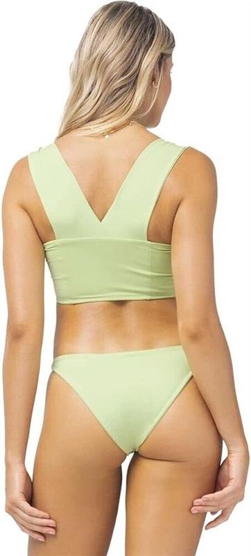 NWOT L*Space XS Parker Light Green Bikini Swim Top 124938