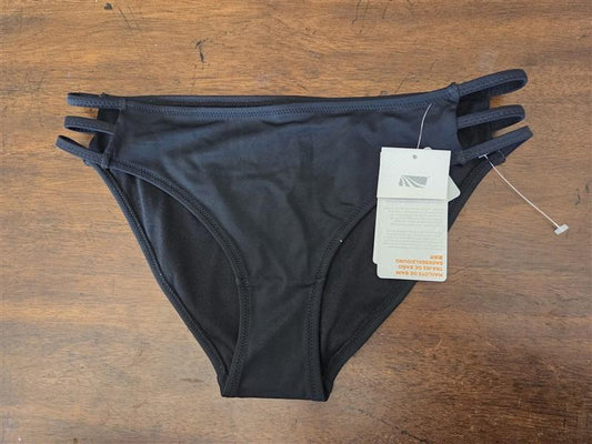 NWT Marika M Black Strappy Sides Bikini Swimsuit Bottom 124956